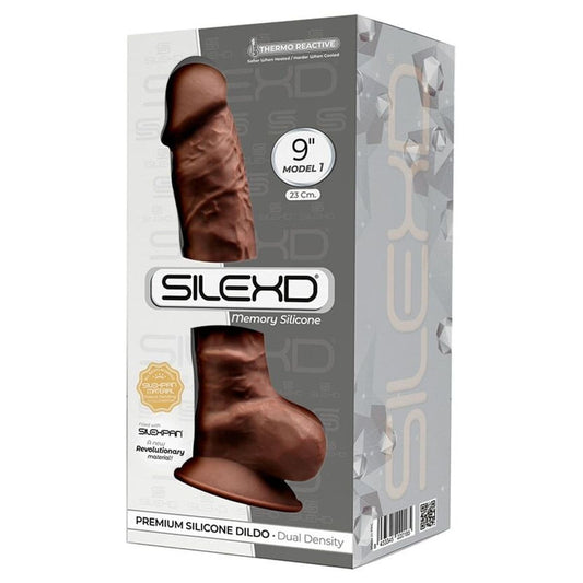 Dildo SilexD 5 Silicone Premium Chocolate 23cm Ø4.7cm - Pérola SexShop
