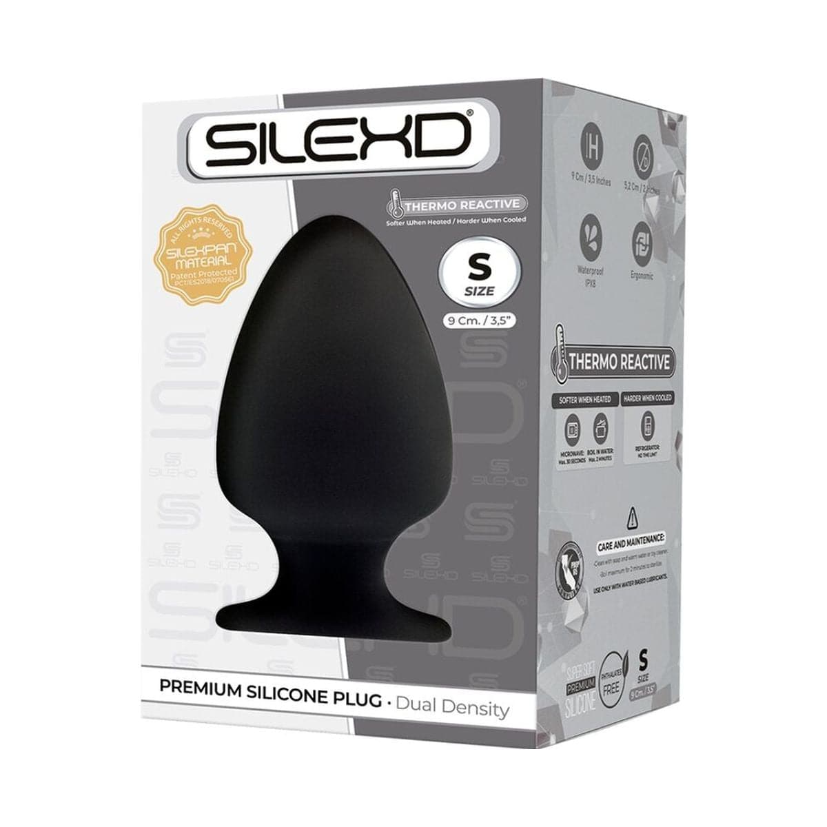 Plug Anal Silexd 1 Premium Silicone S, 9cm Ø5.2cm