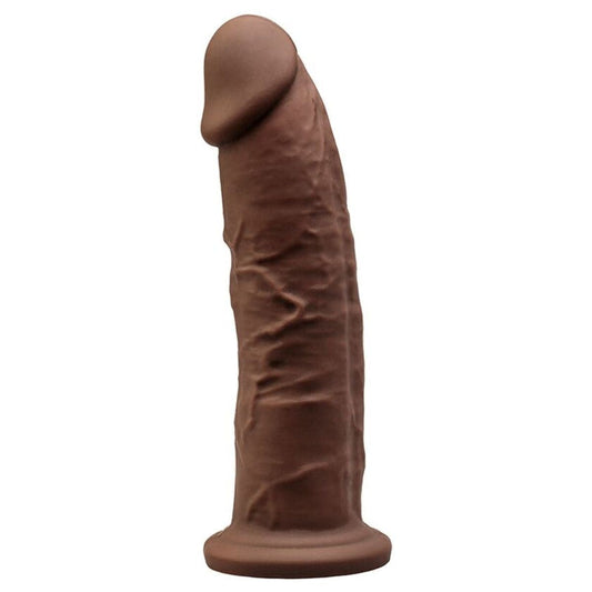 Dildo SilexD 3 Silicone Premium Chocolate 19.2cm Ø4.7cm - Pérola SexShop