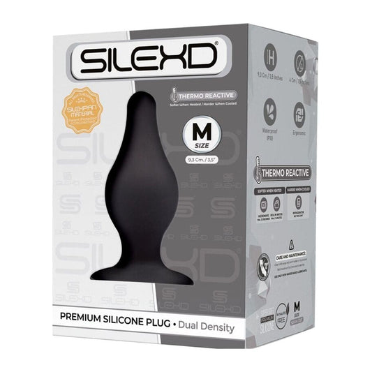 Plug Anal Silexd 2 Premium Silicone M, 9.3cm Ø4cm - Pérola SexShop