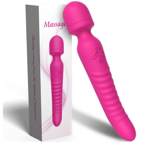 Massajador Wand Armony Mission Fúcsia – Efeito Calor 42°C + 18 Modos | Silicone Médico | USB | IPX7