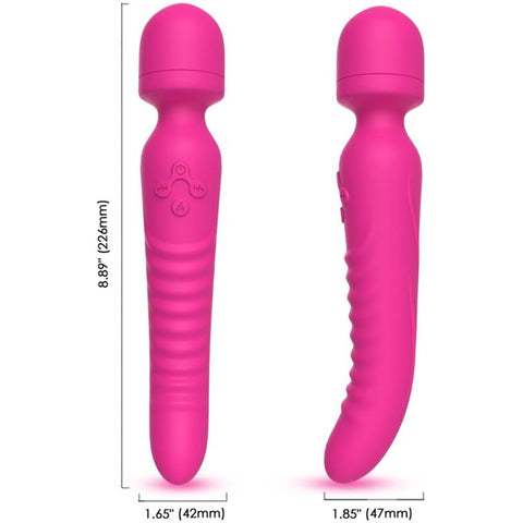 Massajador Wand Armony Mission Fúcsia – Efeito Calor 42°C + 18 Modos | Silicone Médico | USB | IPX7