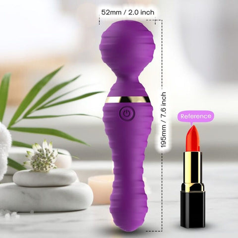 Massajador Wand Compacto Armony Freedo Roxo – 9 Modos de Vibração | Silicone Médico | USB | IPX7