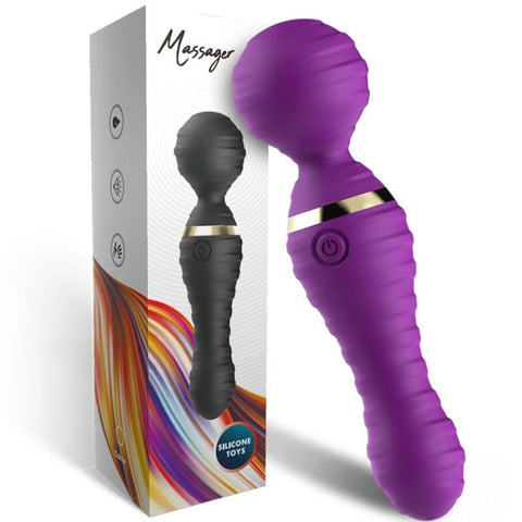 Massajador Wand Compacto Armony Freedo Roxo – 9 Modos de Vibração | Silicone Médico | USB | IPX7
