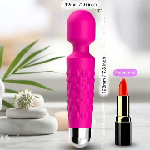 Massajador Wand Armony Postman Fúcsia – Cabeça Super Flexível | 9 Modos | Silicone Médico | USB | IPX7