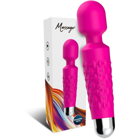 Massajador Wand Armony Postman Fúcsia – Cabeça Super Flexível | 9 Modos | Silicone Médico | USB | IPX7
