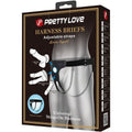 Arnês Strap-On Briefs - Ajustável e Confortável (S e XL) da Pretty Love, imagem do arnês preto impermeável e ajustável