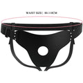 Arnês Strap-On Briefs - Ajustável e Confortável (S e XL) da Pretty Love, alça extra para quadris maiores em arnês preto