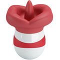 Detalhe do Estimulador de Lingua Vermelho com 9.5cm Recarregável destaca os 10 modos de movimento únicos, uma experiência essencial para os amantes do Estimulador de Língua.