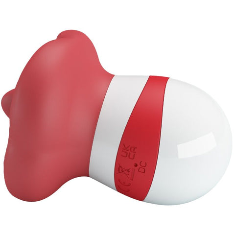 Estimulador de Lingua Vermelho com 9.5cm Recarregável, oferecendo 10 modos de estimulação, perfeito para novas descobertas no prazer.
