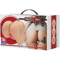 Limpeza e cuidados do masturbador Realista Ânus e Vaginal com Vibração Crazy Bull Hailey Baunilha, para experiência duradoura.