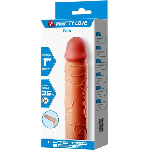 Manga Pénis Nile da Pretty Love, apresentando design realista para uma experiência de prazer autêntica.