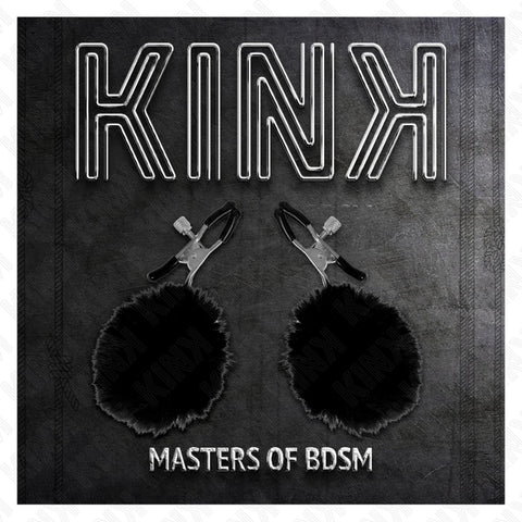 Pinças de Mamilo Bola de Pêlo KINK: uma opção versátil e elegante para aumentar a intensidade do prazer.