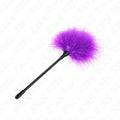 Close-up das Plumas KINK Roxo 27 cm, destacando a sua beleza impactante e o tom vibrante que complementa qualquer look.