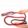 Chicote de Serpente Vermelho Longo KINK 210 cm - Sinta a intensidade e a paixão em cada golpe com este chicote elegante.