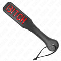 Paddle KINK BITCH em couro durável, ideal para uso em práticas de bondage e spanking.