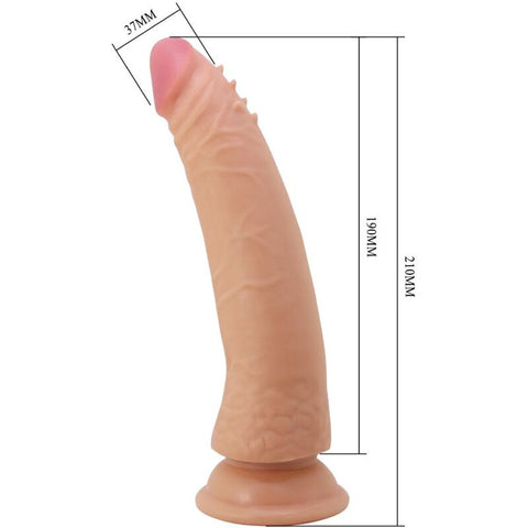 Dildo Realista Baile KABLE – Núcleo Vertebral Flexível | Ventosa | 21cm Ø3.7cm | TPR