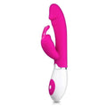 Vibrador com Estimulador Clitóris Gene Rosa, 20.4cm Ø3.6cm, 30vibrações  Pretty Love   