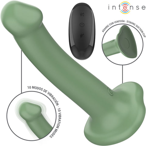 Vibrador Becca Intense 🟢📲 17.5cm Ø3.2cm | 10 Vibrações | Controlo Remoto | Ventosa