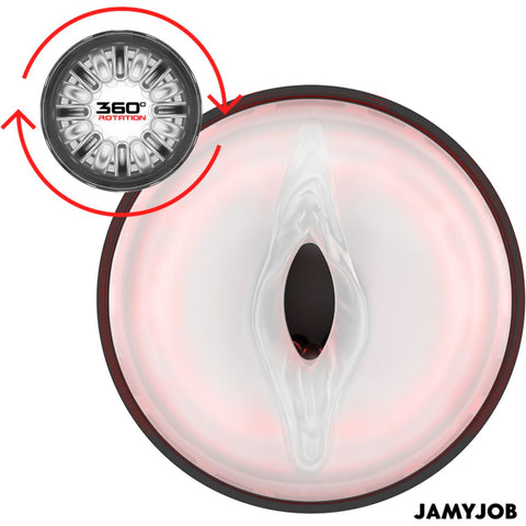 Masturbador Automático CYCLONE recarregável via USB, ideal para uso prático e portátil.