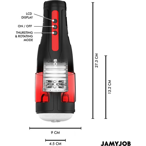Masturbador Automático CYCLONE à prova d'água, perfeito para momentos íntimos e fáceis de limpar.