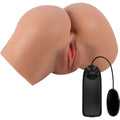 Masturbador Realista Ânus e Vaginal com Vibração Crazy Bull Hailey - close-up do vibrador bullet integrado que intensifica a experiência.