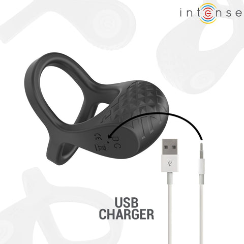 Anel Vibratório Duplo ALEX com Controlo Remoto – USB Intense