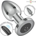 Plug Anal com Controlo Remoto Intense Tamanho L - Experimente 10 modos de vibração personalizados para o prazer anal.