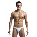 JockStrap MOB Branco - Detalhe do design elegante e moderno, feito em poliéster e lycra.