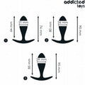 Detalhe do design suave e curvo dos plugues do Kit Anal 3 Plugs, feito de silicone médico hipoalergênico.