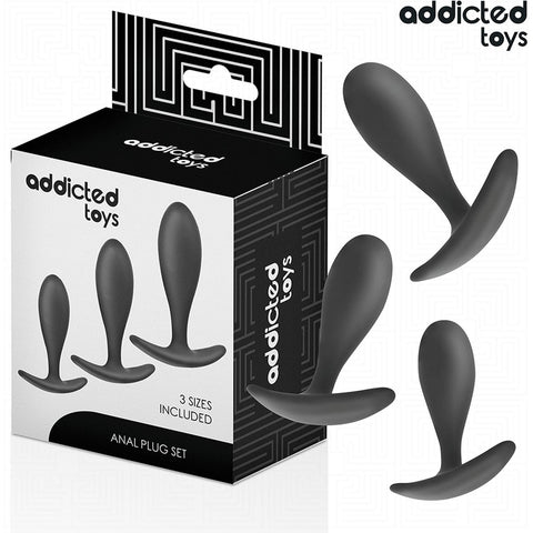 Uso recomendado do Kit Anal 3 Plugs com lubrificantes à base de água para uma experiência ainda mais prazerosa.