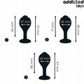 Plug anal pequeno do Kit Anal 3 Plugs com Jóia, ideal para iniciantes, apresentando seu design suave e conforto na inserção.