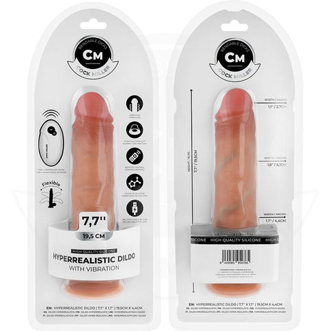 Vibrador Realista Cock Miller 19,5cm | Ventosa | Controlo Remoto | USB