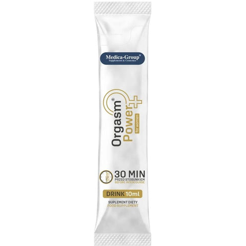Bebida Afrodisíaca Orgasm Power Girl - shot de 10 ml, suplemento alimentar em formato prático para potenciar vitalidade e sensações íntimas