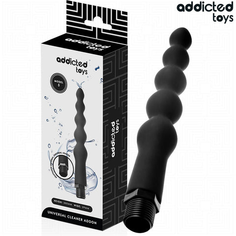 Acessório Duche Anal Addicted Toys Modelo 5 – Silicone + PVC | 20.5cm Ø1.8-2.9cm | Adaptador Universal