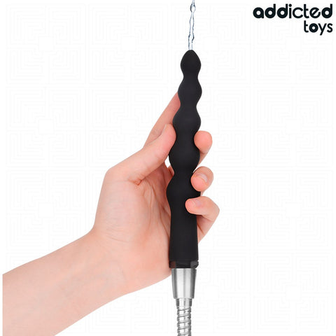 Acessório Duche Anal Addicted Toys Modelo 5 – Silicone + PVC | 20.5cm Ø1.8-2.9cm | Adaptador Universal