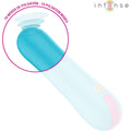 Vibrador Intense CLAUDIA com Batimento no Topo, 15cm Ø3cm, design elegante para prazer íntimo.
