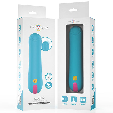 Vibrador Intense CLAUDIA, com carregamento USB magnético e total impermeabilidade, ideal para o banho.