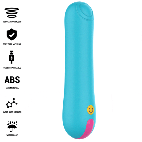 Uso do Vibrador Intense CLAUDIA em contexto íntimo, simbolizando prazer e bem-estar.