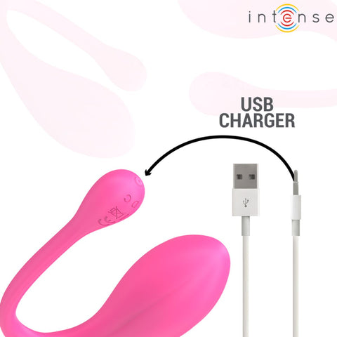 Ovo Vibratório JANICE Intense 💗🔥 Formato U | 10 Modos | Dupla Estimulação | Controlo Remoto