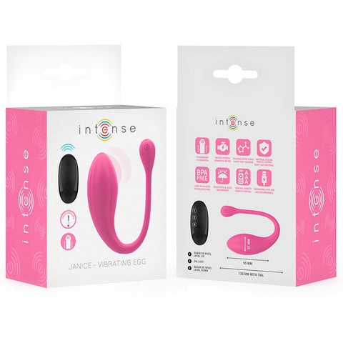 Ovo Vibratório JANICE Intense 💗🔥 Formato U | 10 Modos | Dupla Estimulação | Controlo Remoto