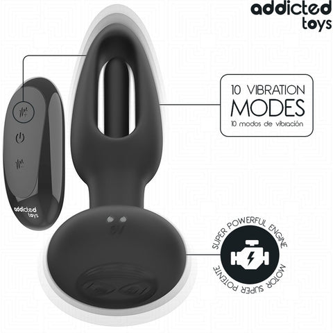 Experimente o Plug Anal com Simulador de Lingua que traz 10 modos de vibração e movimentos oscilantes para estimular o ponto P.