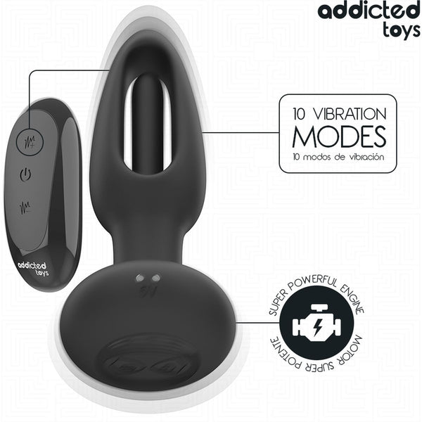 Experimente o Plug Anal com Simulador de Lingua que traz 10 modos de vibração e movimentos oscilantes para estimular o ponto P.