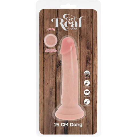 Dildo Realista GET REAL Baunilha – Dupla Densidade Supreme Vital Skin | 15cm Ø3.1cm 🌟