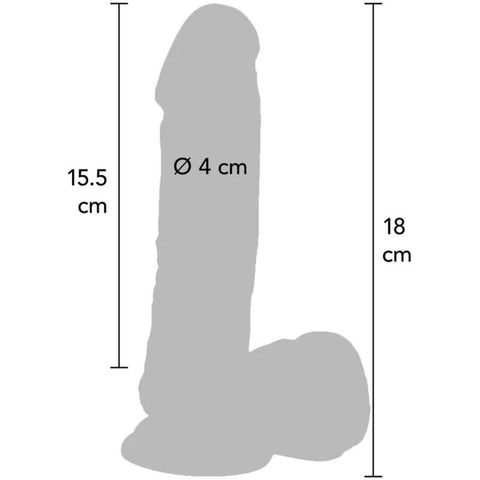 Vibrador Realista GET REAL Baunilha | 19.5cm Ø4cm | Vibração Regulável