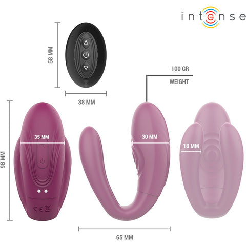 Double Vibrating Egg SANDRA Intense 10 Modes | Double Stimulation | Remote Control