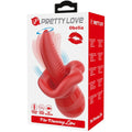 Estimulador de Língua Grande ao lado de produtos da Pretty Love, destacando a qualidade e a garantia de 1 ano.