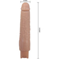 Vibrador Realista Pretty Love Soren USB-C Baunilha, ideal para prazer íntimo com 10 funções de vibração.