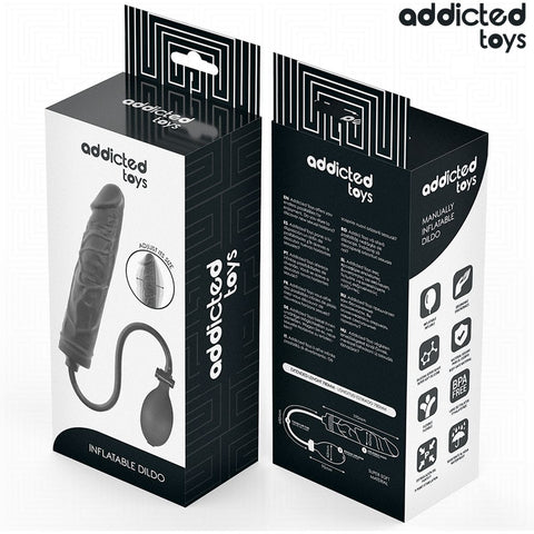 Dildo Insuflável Addicted Toys Modelo 4 – Tamanho Ajustável | Ponto P | Silicone