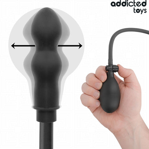 Plug Anal Duplo Insuflável Addicted Toys Modelo 1 – Dupla Expansão | Ponto P | Silicone